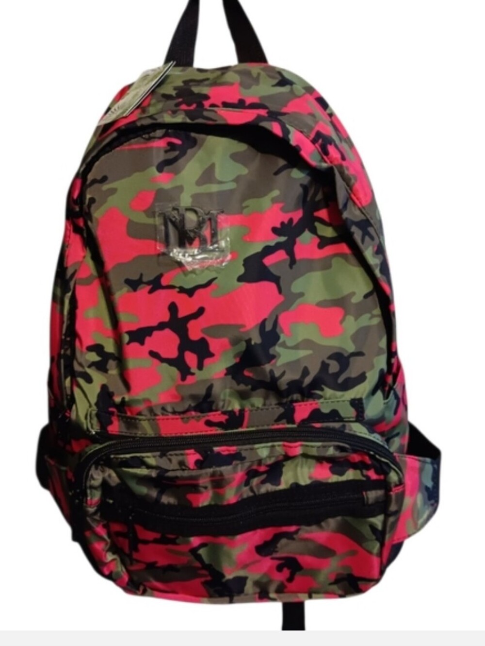 #230 Badgley Mischka Pink & Green Camo Backpack